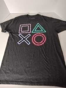 PlayStation Neon Icons Apparel Tshirt gray Size M